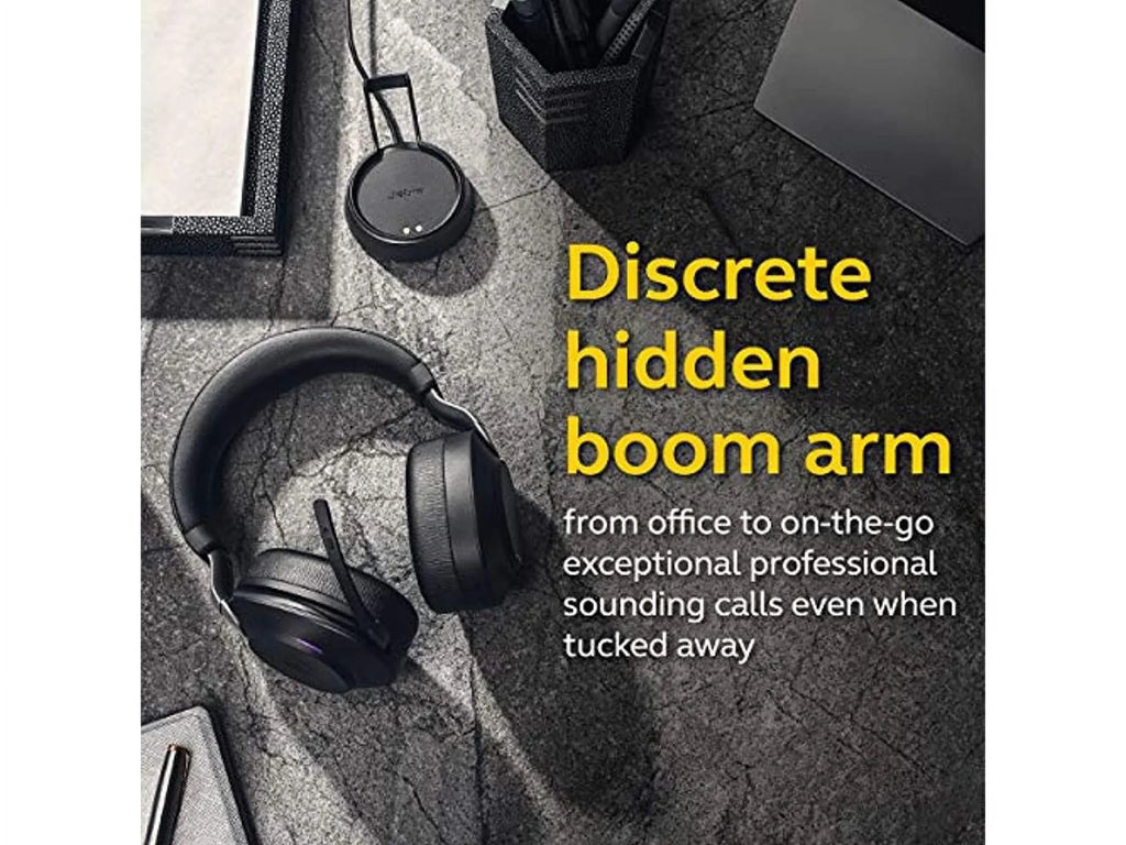 UC for Bluetooth - Life, Cancelling Calls Wireless of Music, Black Advanced 85 Headphones Battery Stereo, and Noise Wireless Headset Jabra Headphones 37 Hours Link380a, Evolve2 with