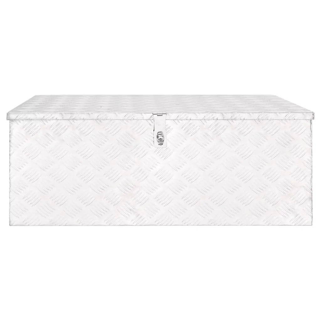 x x Box x x Garage, 39.4 Toolbox Silver Storage Vehicle, Case Trailer 21.7 W Aluminum Box H) Truck Camping for Trip Lockable Anself Inches Underbody Tool (L Organizer 14.6
