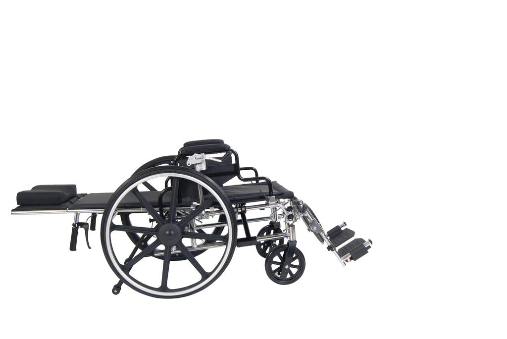 Drive 18" Arms, Medical GT Full Desk Wheelchair, Reclining Detachable Plus Viper Seat