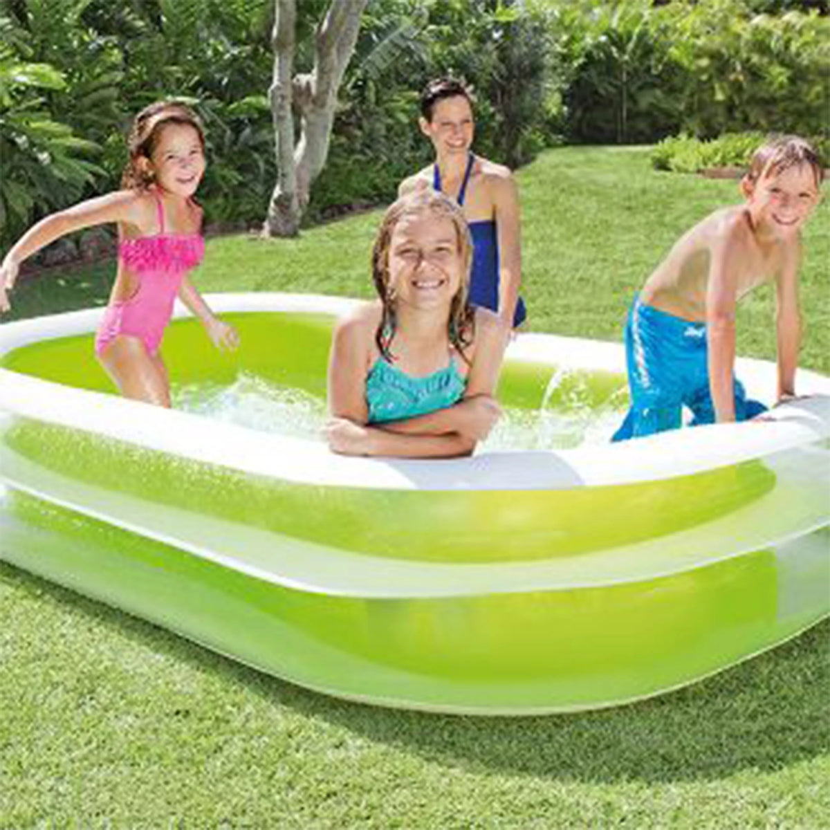 Blue with Center Play Swim Kool & x 8.5' Center, 5.75' White Intex Splash