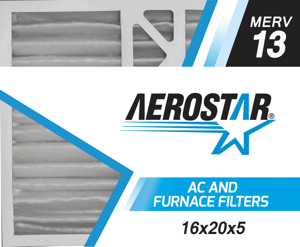 13, Aerostar 16x20x5, Honeywell Box Air Replacement MERV Pleated 2 16x20x5 of Filter,