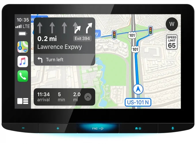 Receiver+Dash Cam Carplay Car KW-Z1000W 10.1" HD Apple Wireless JVC Monitor