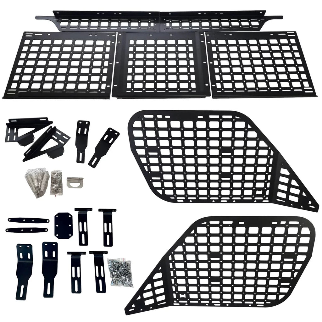 Black BAKOD Storage MSW100 Set Molle Shelf Toyota MSPS100 Window 4Runner 2010-2023 for Panel