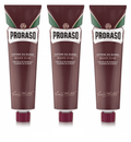 in Sapone Pack Coarse Beard Butter 150ml RED Proraso Shaving - tube Da Sandalwood 3 Shea Cream for Barba Soap