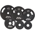 10 7422 Plate, - G2 Olympic York Black Cast Thin Line lbs Iron Barbell Dual Grip