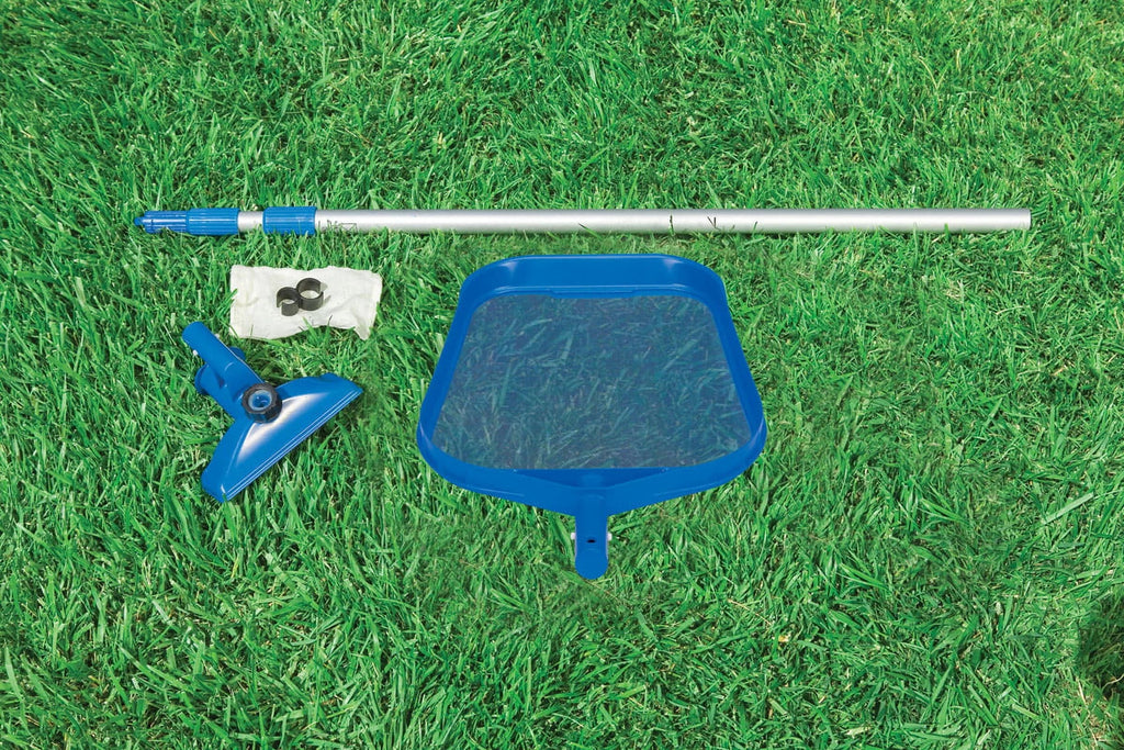 Metal Pool Pack) Cleaning Pump Swimming Kit (2 Intex Filter Frame and Pool with