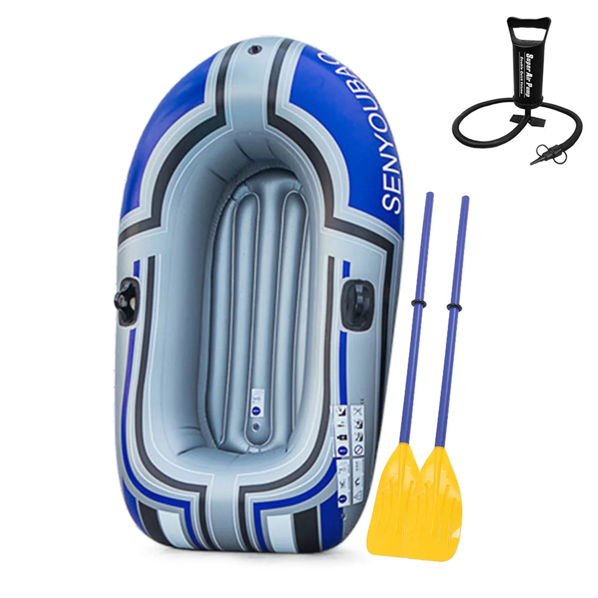 Portable Inflatable Tomshine PVC with Paddle Boat Pump Air Boat Thicken Inflatable Rafts
