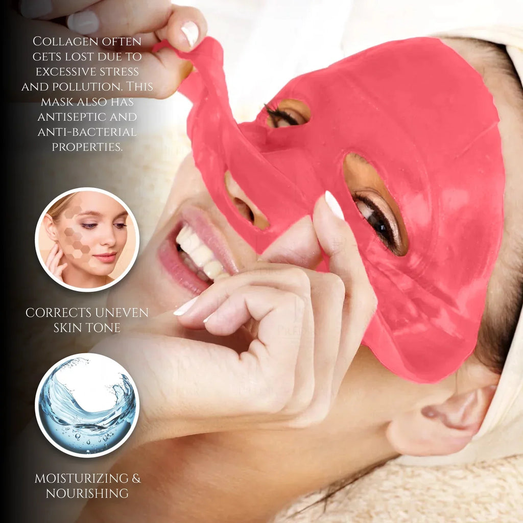 Wine Red Anti-Aging Facial Single - Mask Mask