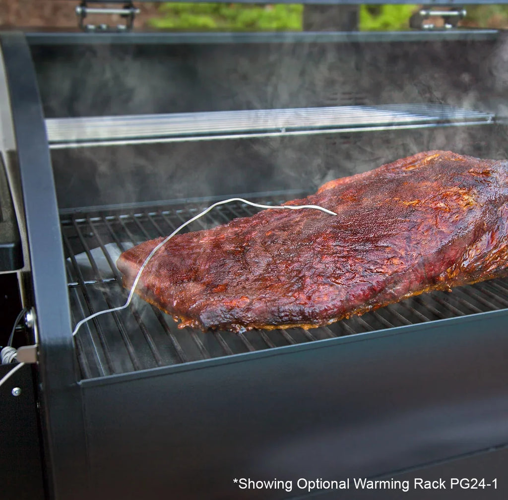 Smoke - Camp Ash Patented PID Smoker Controller Pellet Feature, Cleanout with Chef Grill Temperature 10 Bronze PG24STXB Settings,