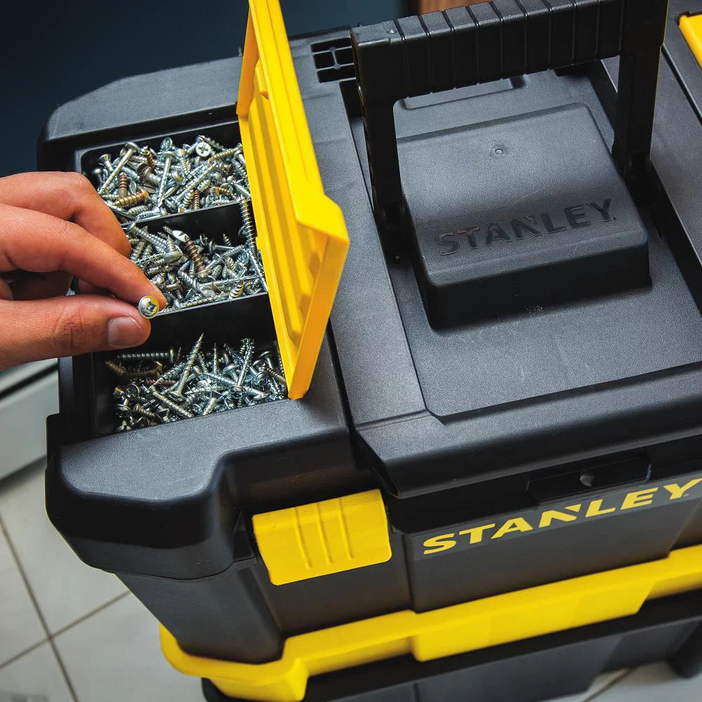 3-In-1 Rolling Detachable Tool Stanley In Mobile 18.85 x 24.78 x 10.63 Box Lockable