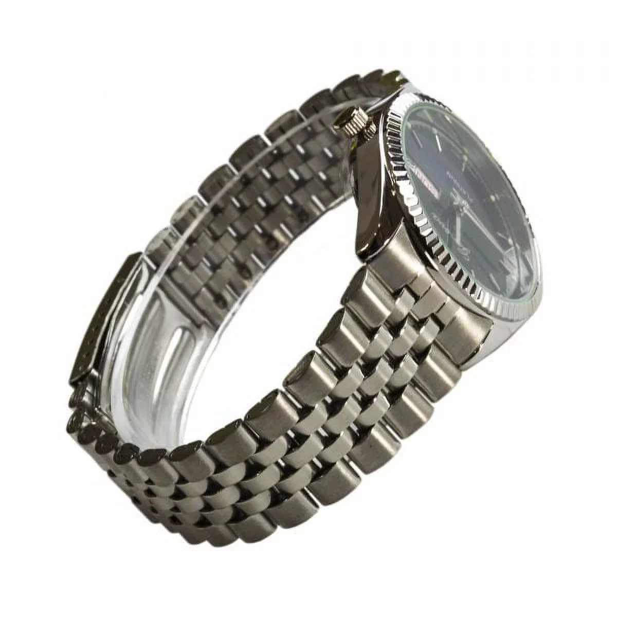 Geneva Platinum Classy Women Hot Adult Presidential Case Style Collection Dial Belkon Watch Steel Black