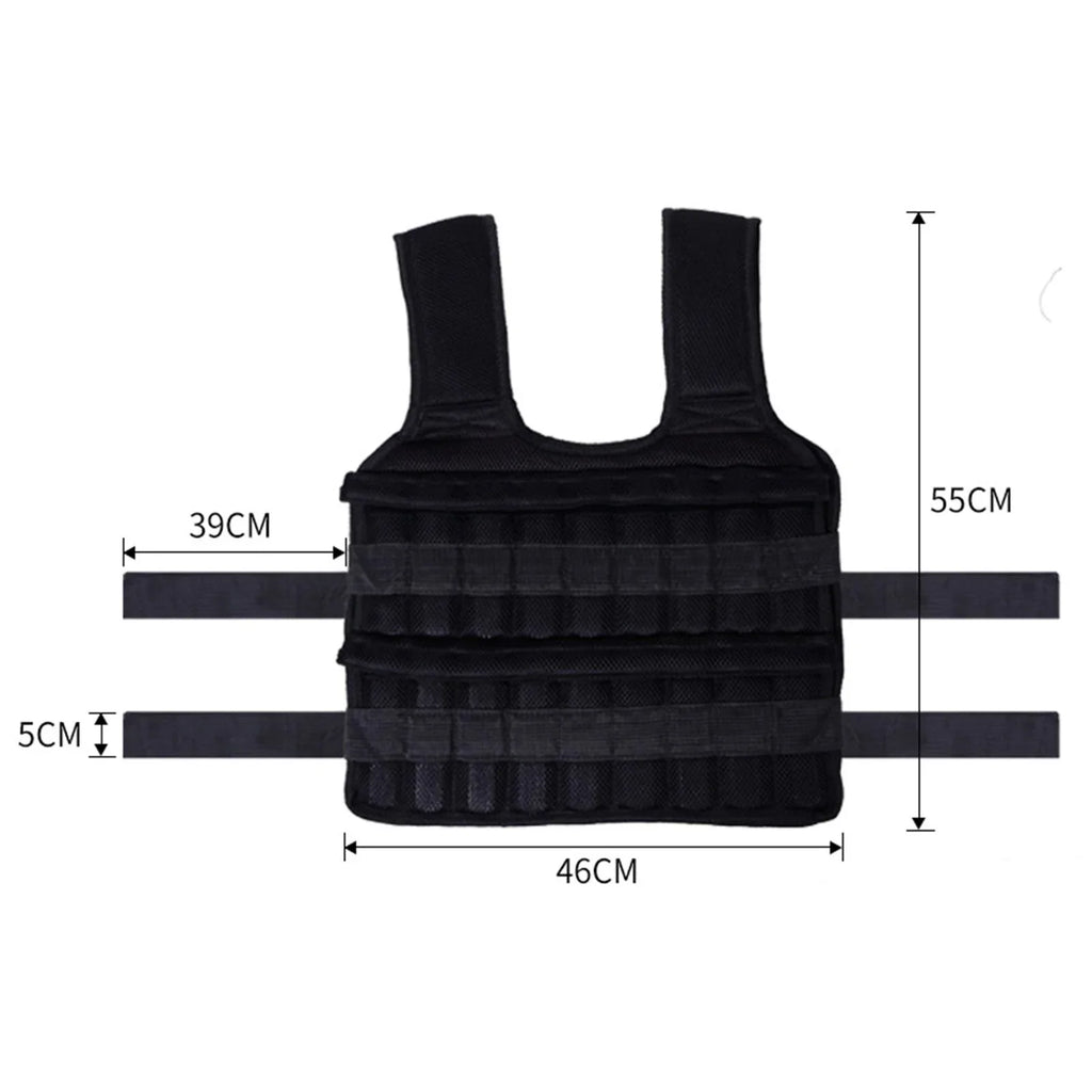 Loading 18 Strength Training Slim Empty Tnarru Sand Fitness Design Gym Exercise Pockets Weighted Vest Vest Boxing Clothing Waistcoat