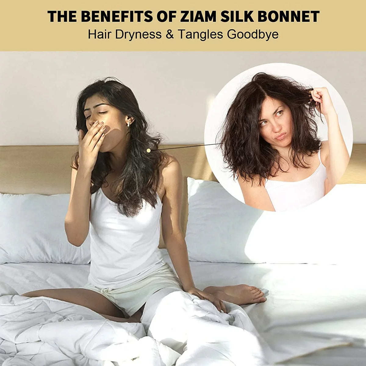 Head Mulberry Cap on Sleeping Silk Hair Night Natural with for (1Pc, Silk 100% Elastic Women Caps Care, 22 PINK) Stay