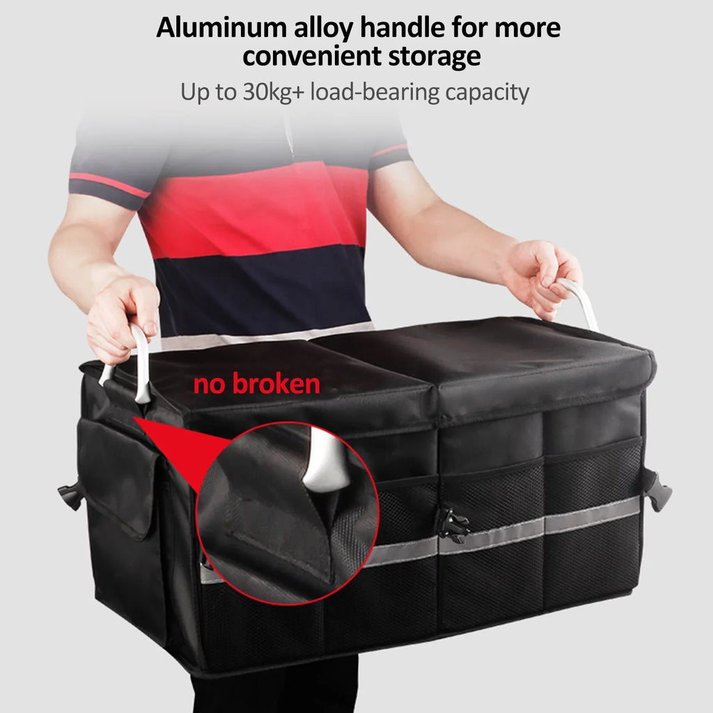 Reflective with 28L Automotive Cloth Trunk Organizer, Box Capacity, Organizer Andoer Folding Strip, Cargo Storage Oxford Car
