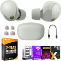 Bundle Canceling Sony Earbuds YR Noise (Silver) 2 Warranty WF-1000XM5 Wireless with