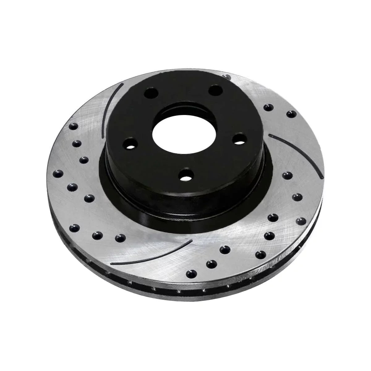 Brake of and for Rotors AutoShack Jeep 2 Chrysler 200 Mitsubishi Caliber Slotted Black FWD Front Pair Replacement Dodge Sport Compass Drilled Outlander Patriot Side PR63040LR Avenger Driver Passenger