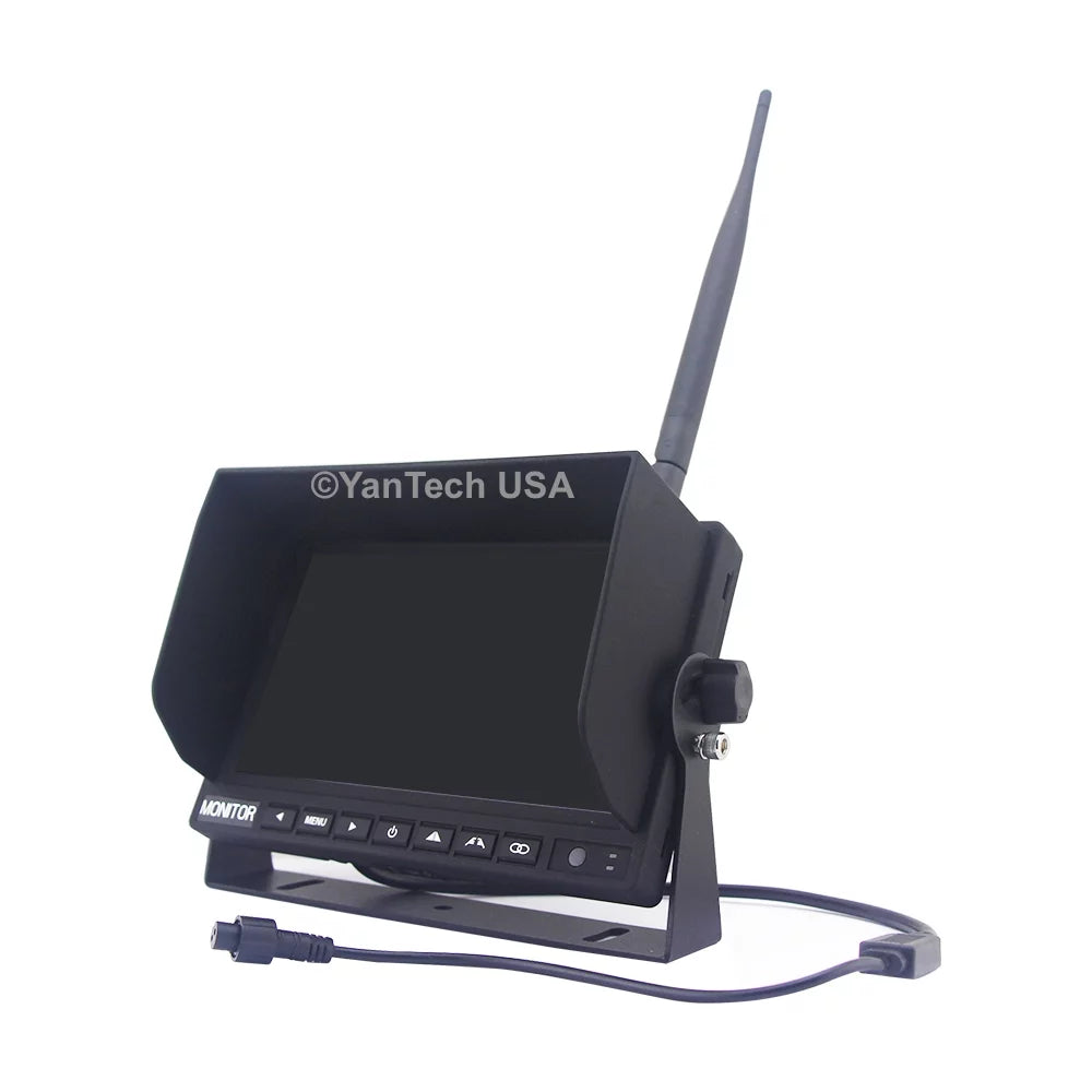 Digital Harvester Trailer 7" 2.4G Monitor Camera View Wireless Rear Backup RV