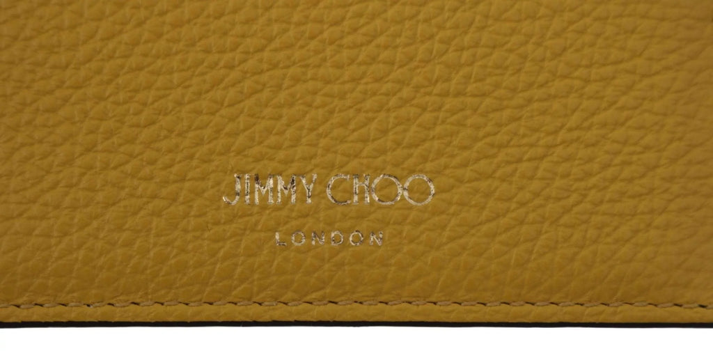 Aarna Holder Choo Leather Card Yellow Jimmy