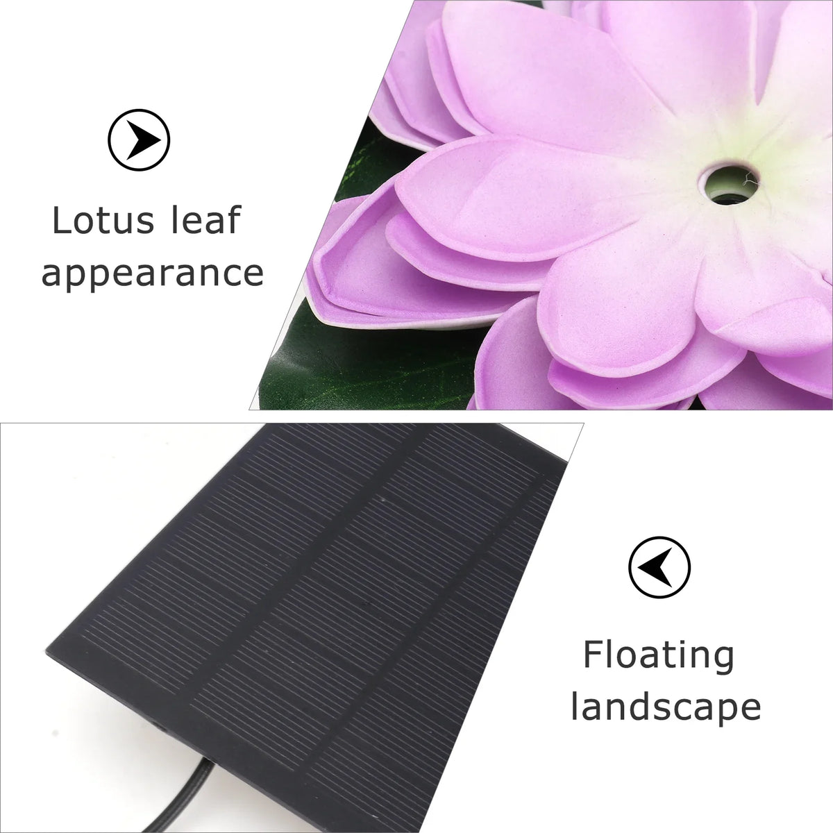 Waterscape Lotus 1 Fountain Pond Gongxipen Outdoor Floating Solar Fountain Set Fountain