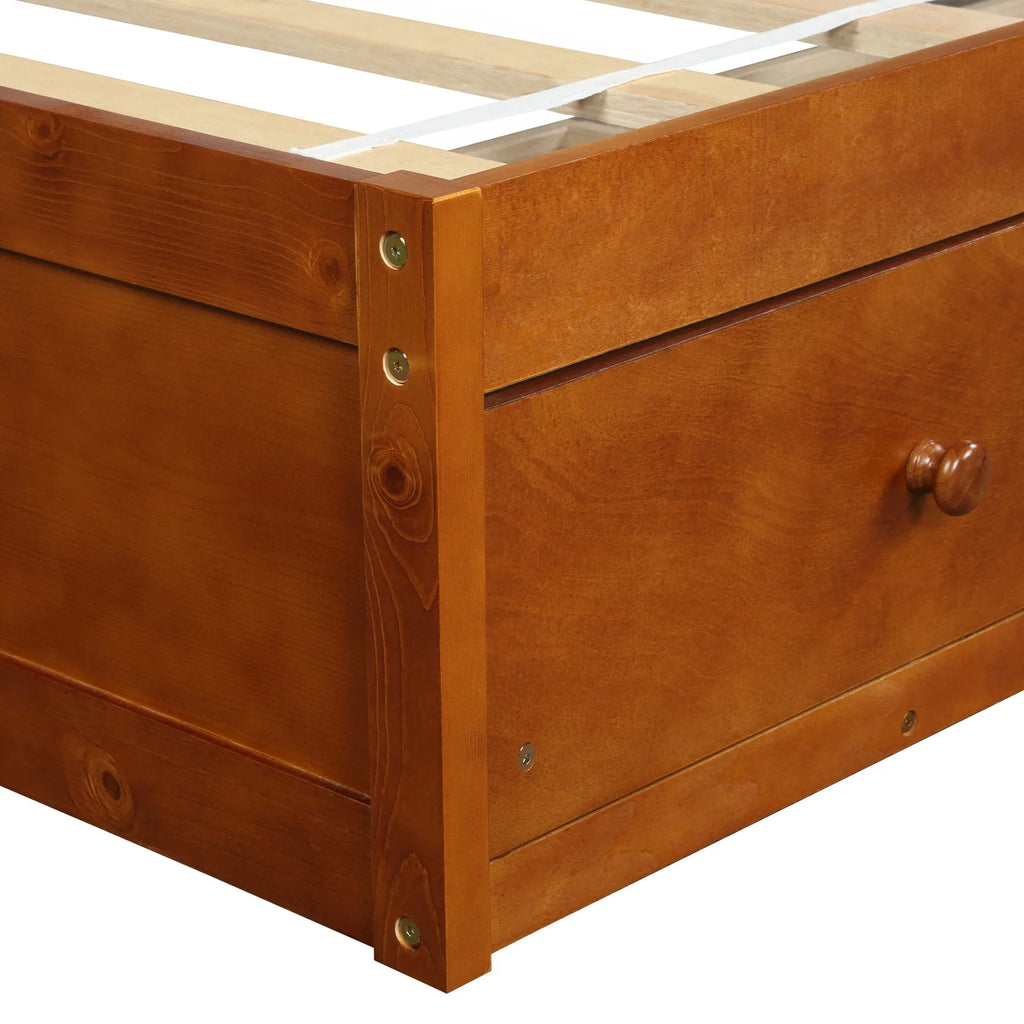 Twin Oris - Bed Size Oak Wooden Platform