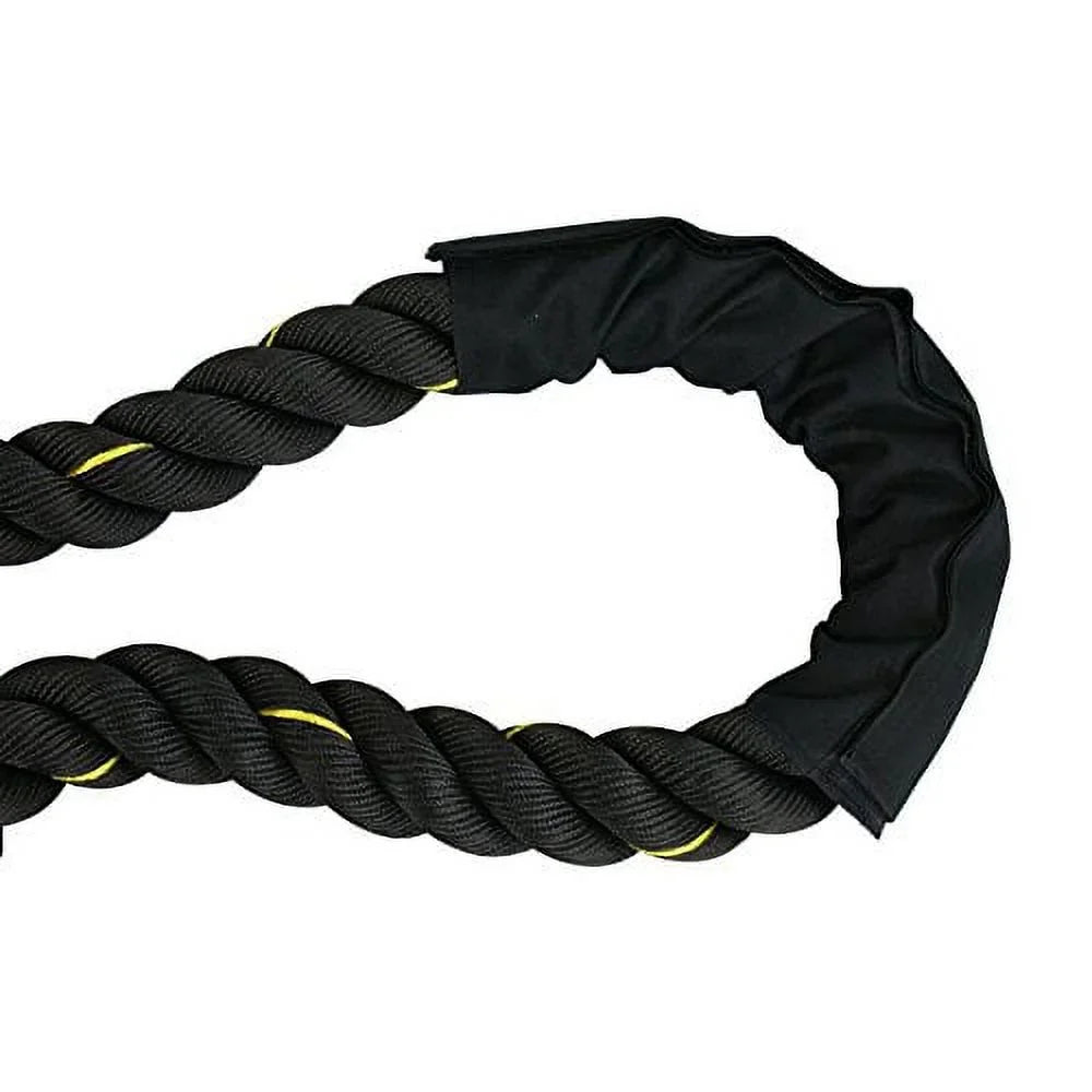 Dacron Rope Strength Battle Diameter Training 1.5" Equipment ZENSTYLE Fitness Workout Poly Rope, 50ft Exercise