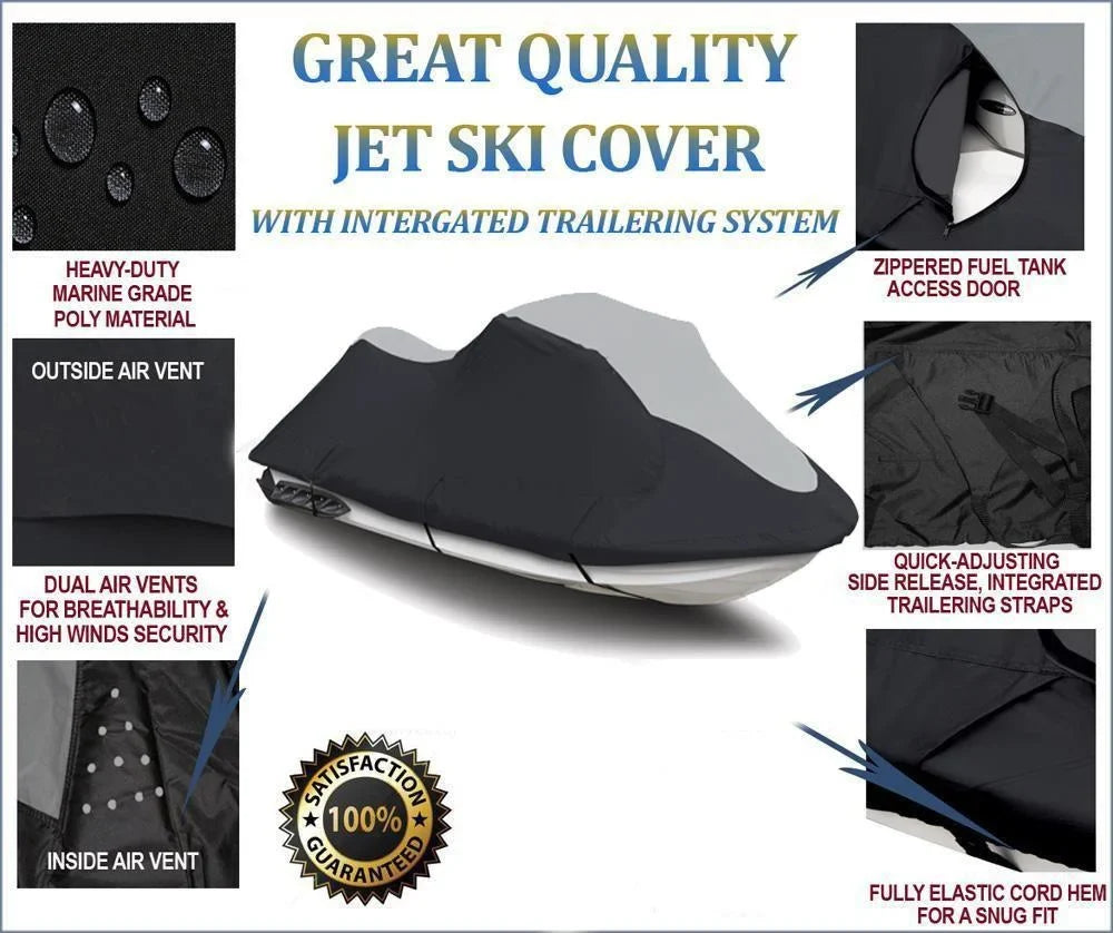 PWC 110 Cover MSX for Compatible SUPER Polaris 150 Jet Ski / / Cover 2003-2004 140 JetSki HEAVY-DUTY PWC