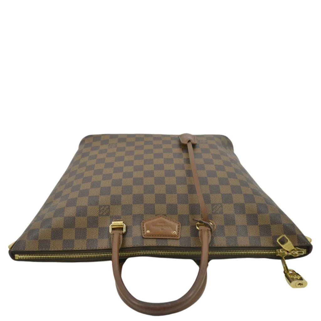 Ebene Bag Pre-owned LOUIS Tote Damier VUITTON Brown Belmont