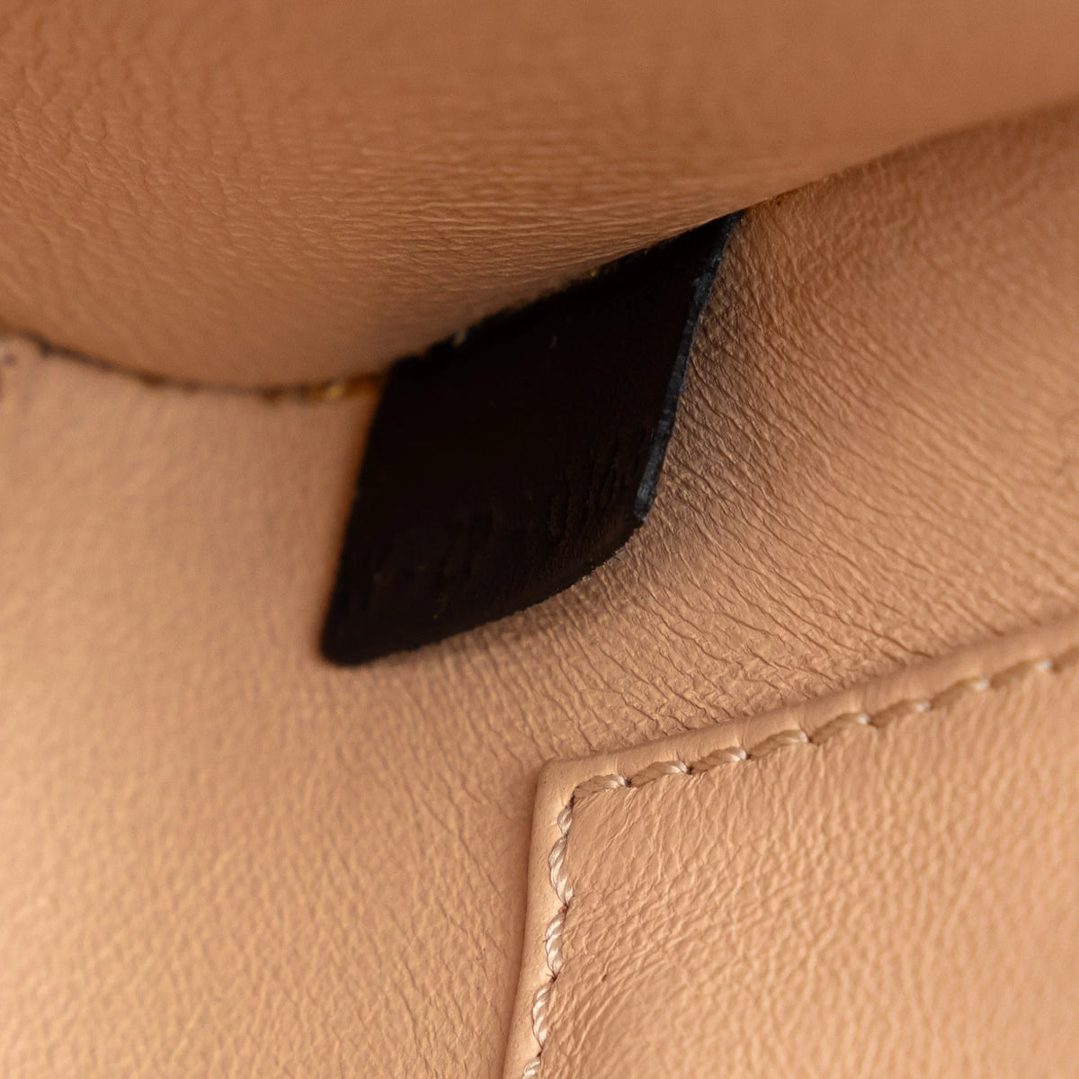 Tote (Good) Satchel Tricolor Luggage Unisex Calf Celine Authenticated Leather Brown Nano Pre-Owned