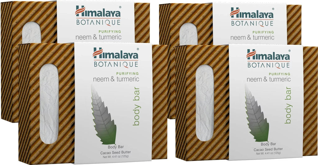 Bar Oz Skin, Cleaning, (Pack Himalaya Acne Botanique And A For 4). Oily 4.41 & Neem Total For Of Body Prone Body Deep Purifying Turmeric
