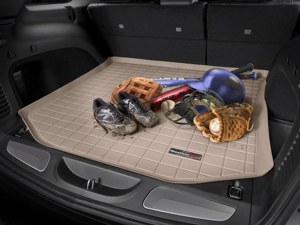 Ford Behind Row Tan - Edge 2nd Trunk Seating WeatherTech compatible Edge Liner ST, with Cargo