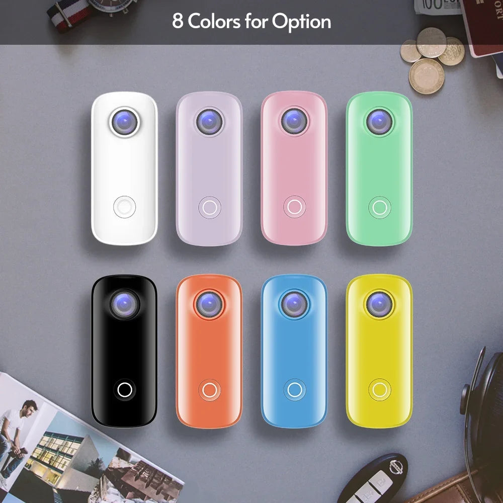 Connection C100 1080P30fps with 30M Sharing Waterproof Waterproof Magnetic Back Battery Case Built-in SJCAM Action APP WiFi Video Body Clip Digital Lanyard