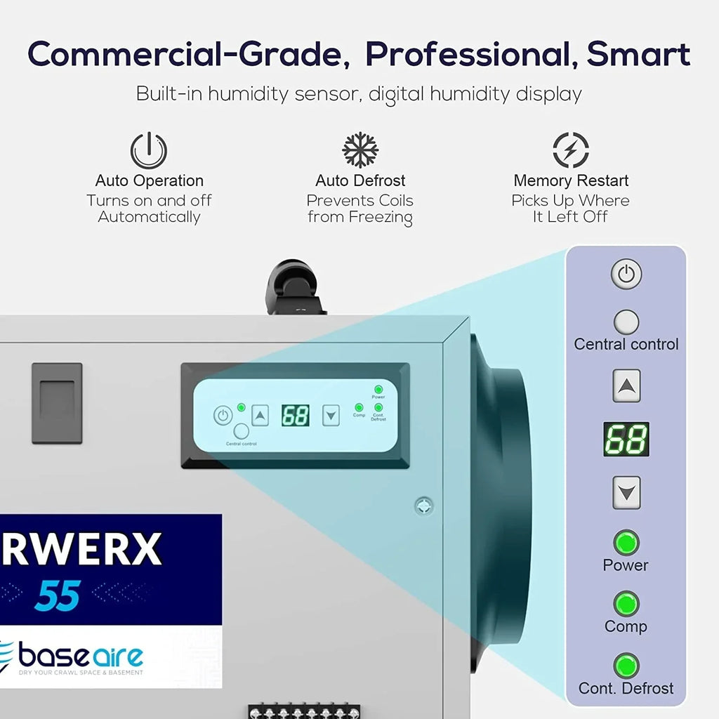 Refine Treatment 113 Basements, Starting Dehumidifier Defrost, BaseAire for Hose Drain Pint Commercial with Spaces, Air Auto Crawl Memory