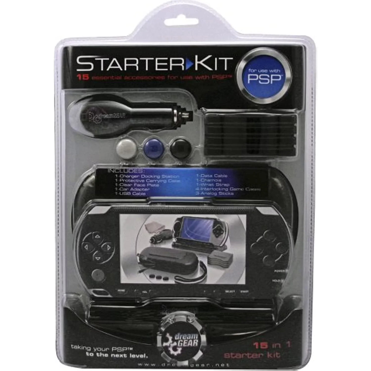1 Kit 15 Starter Psp In Black