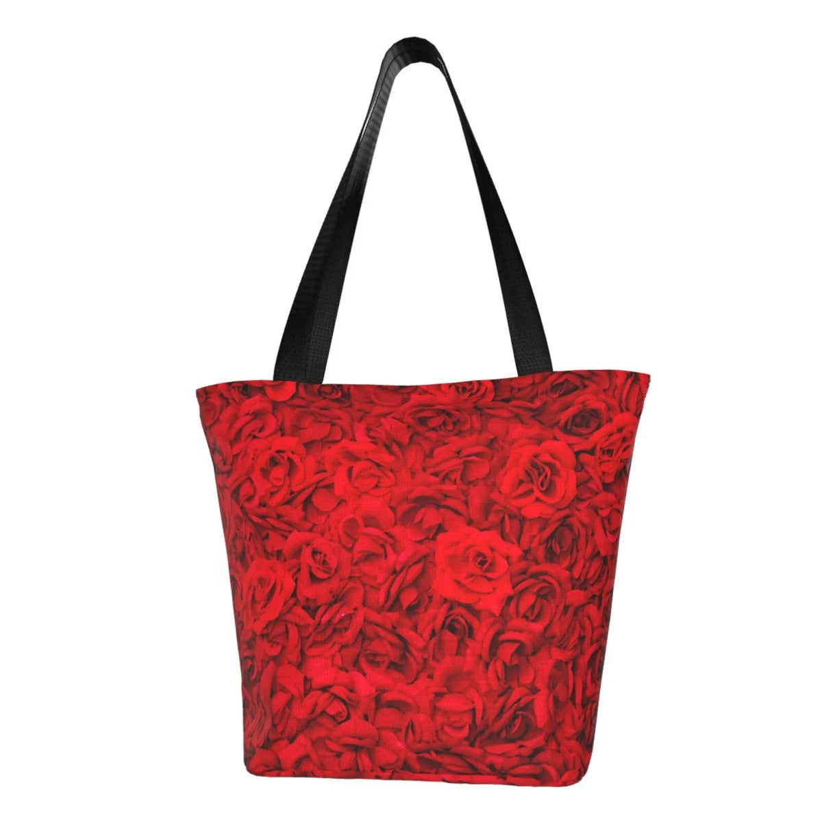 Women'S Bag Shopping Rose Lukts Tote Red Bag,Shoulder Capacity Large Handbags Hobos Bag