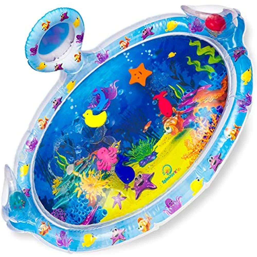 Growth Mirror rattles and Stimulation mat time Inflatable Play Activity The Water Infants Your Splashin'kids Center Toddlers Premium Perfect Time Tummy Fun Baby's with