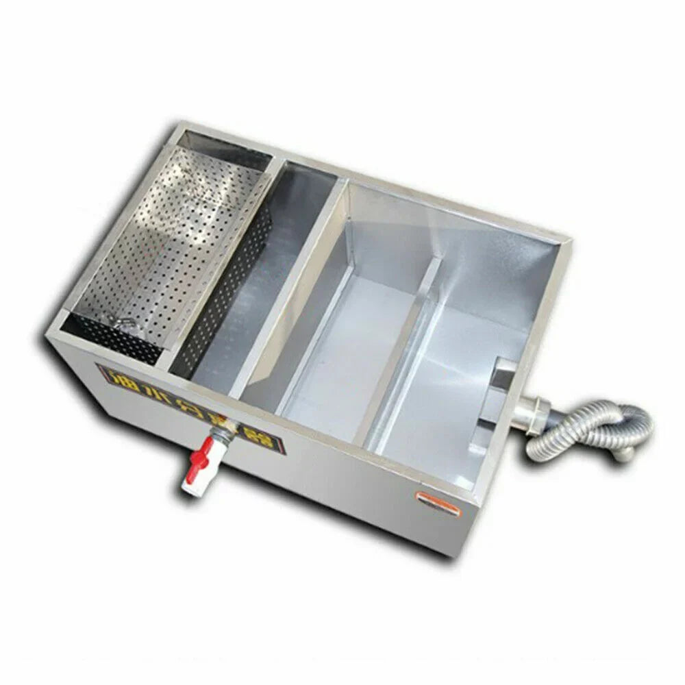 Interceptor Commercial Mesh Fine Grease Trap Grease Filter Oil-water Steel Miumaeov Trap with Kitchen Stainless Removable Wastewater Interceptor