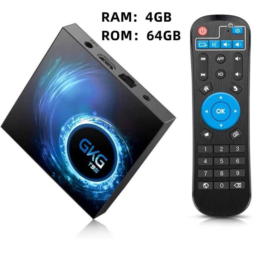 Living JahyShow Ease TV Smart Box - Streaming Quad-Core 4GB+64GB, Android T95 Room, 10.0 Media,