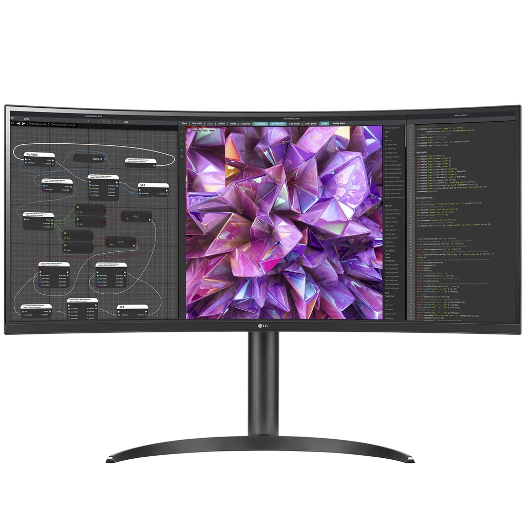 KVM IPS LG Curved 34WQ75C-B HDR UltraWide Monitor Built-in QHD 10 34"