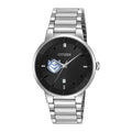 Watch Louis Steel Stainless Watch Saint Men's Billikens Black Dial Citizen Silver