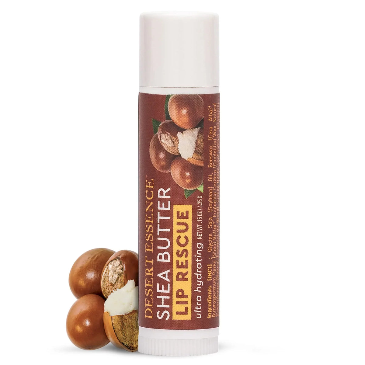'- Pack of Moisturizer Desert 0.15 Balm - Oz Shea Essence Ultra Extract- Lip - Soothes E Peppermint 24, Beeswax Soft Rescue - Dry Vitamin w/ Biloba Oil Stick, Hydrating Or Cracked Ginkgo Lips Butter -