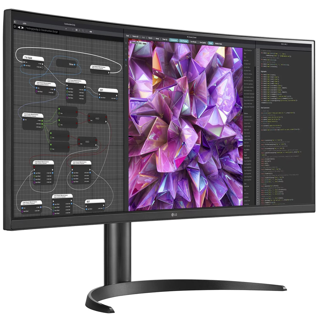 KVM IPS LG Curved 34WQ75C-B HDR UltraWide Monitor Built-in QHD 10 34"