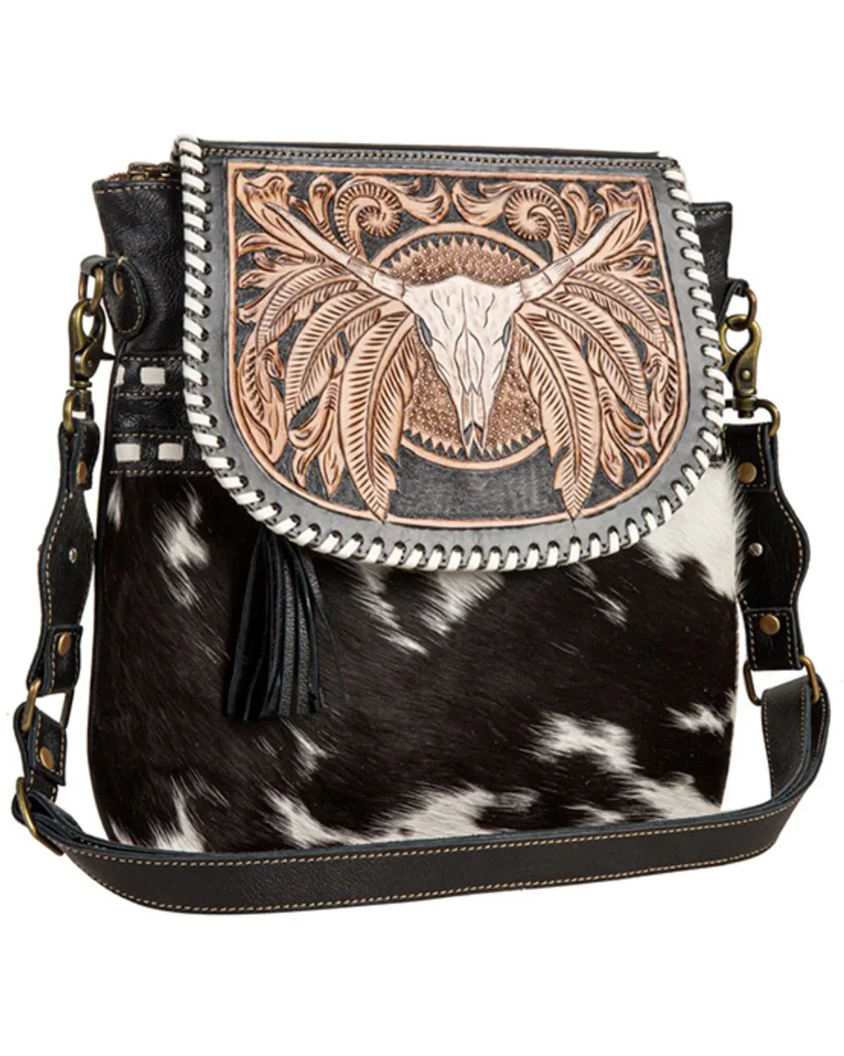 Bag Crossbody Herd Myra Hand The One Women's Tooled Spirit Size Of Black