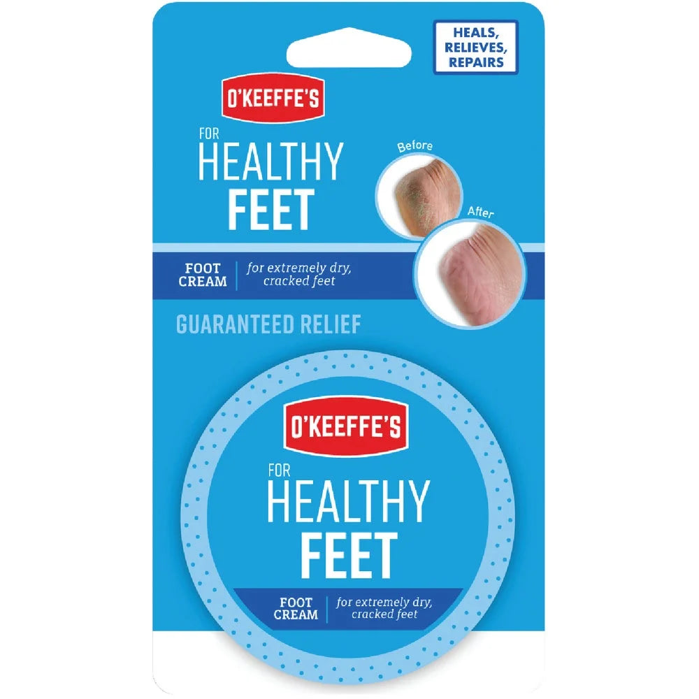 3.2 O'Keeffe's Jar 1PACK Oz. Feet Cream Lotion Healthy