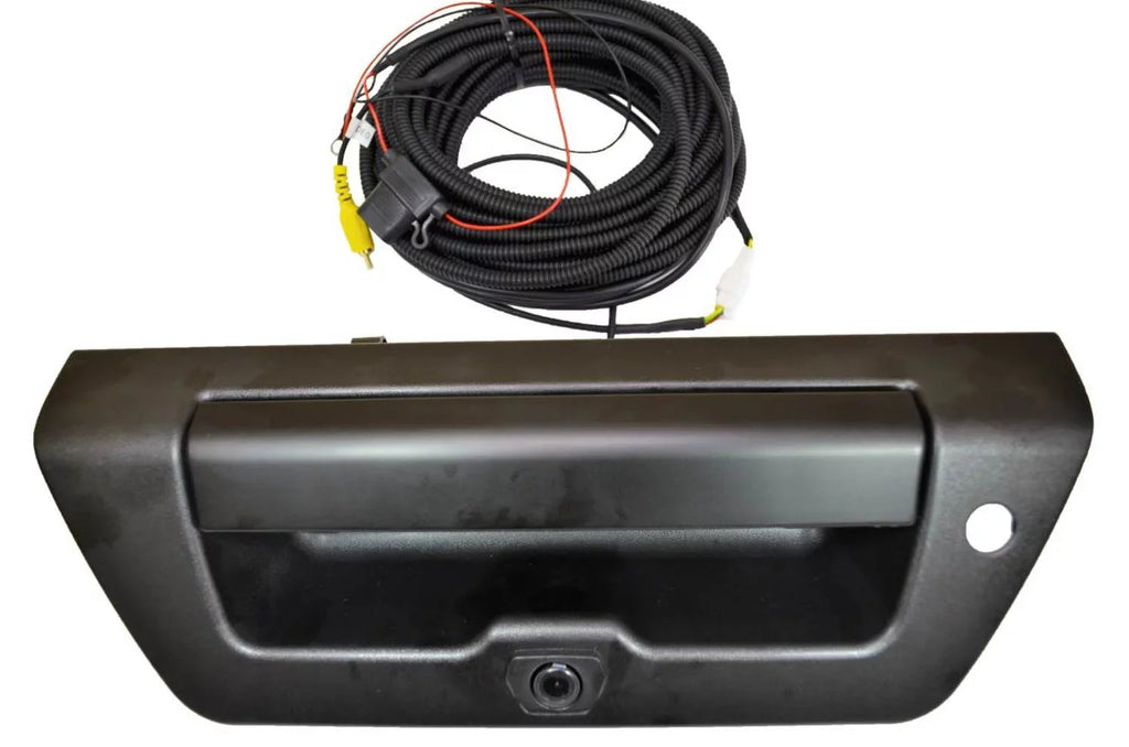 Auto Warehouse with Housing select: Fits with FO-3515SA-TGCX PT 2015-2017 Smooth Textured - Handle with Black FORD F150 - for Tailgate Backup Manual Lever Tailgate Camera, Keyhole,