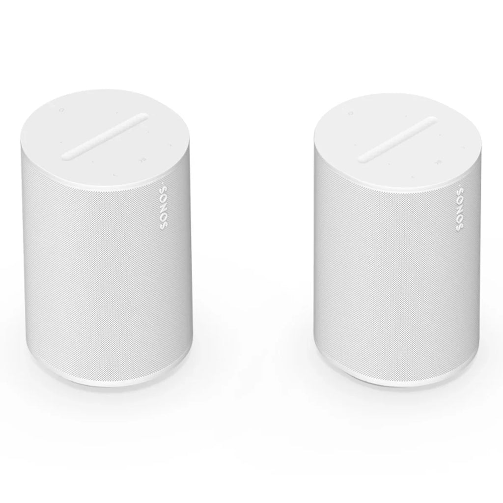 Speakers Era Wireless Tuning (White) & Voice-Controlled Trueplay - Acoustic Control Sonos Bluetooth, 100 Smart Pair Built-In Technology, with Voice
