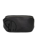 Louis Black Vuitton Initials Authenticated Belt Bag Epi Pre-Owned Leather Unisex (Good)
