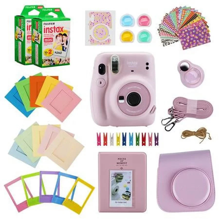 11 - Not Included) Pink Mini Instax Accessory Blush FujiFilm (Camera Kit