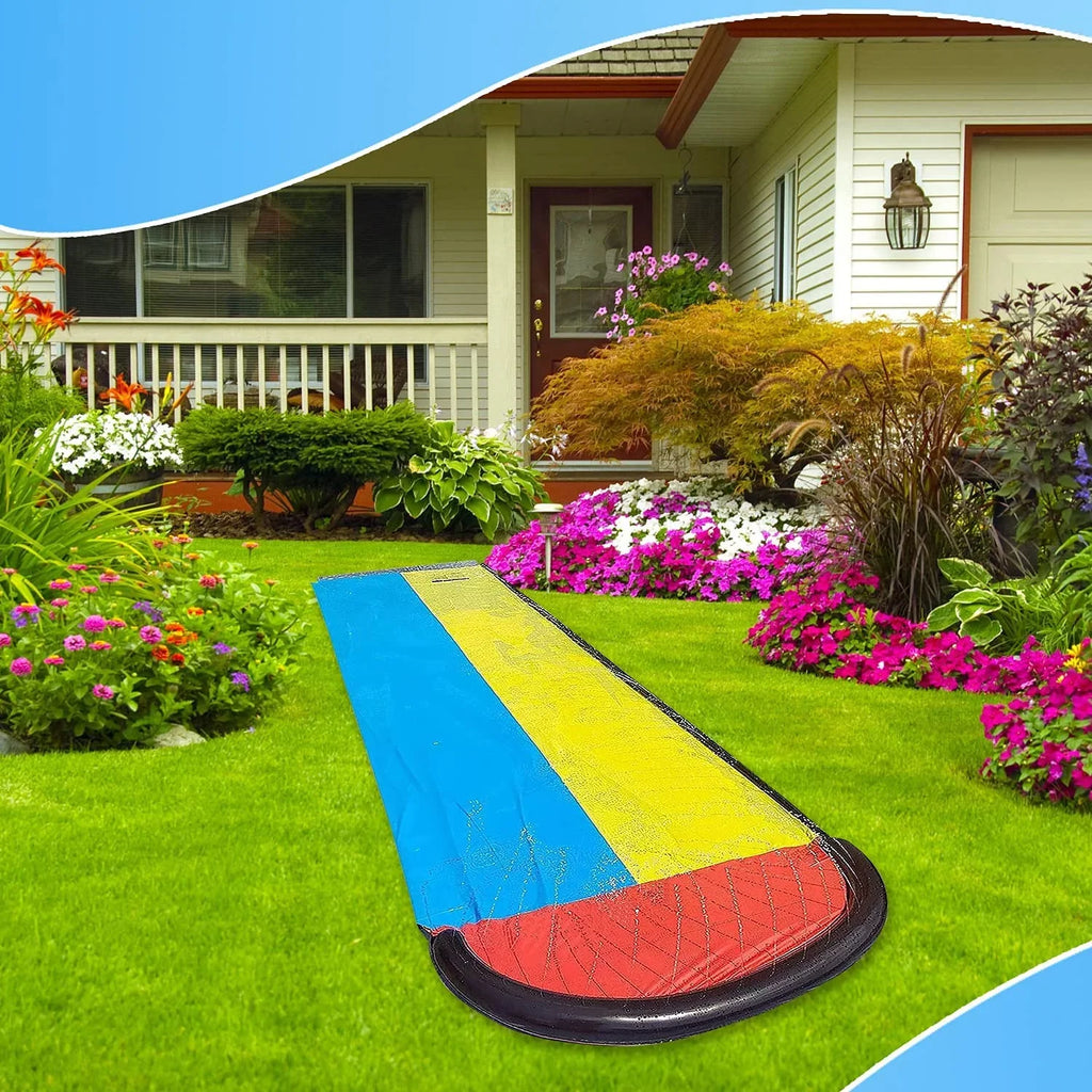 Slide 15.5ft Holes with Crash and Gazely Toy Sprinkler Inflatable Game Water Pad