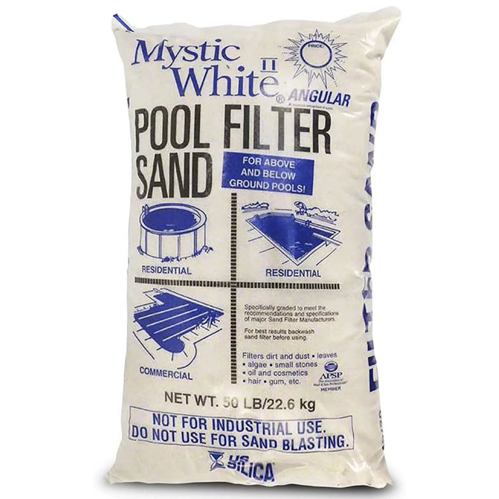 Silica Mystic II Pack) Pool Swimming 50lbs White White Sand, U.S. Filter (4
