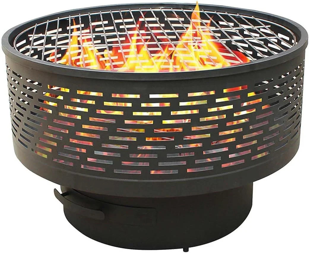 Portable Wood Firepit, Fire Outdoor UPYOOE Outside Yard Table for Pit Pits, Fireplace Burning Garden Portable Outdoor Lightweight Fire with Bonfire Pit, Wood Fire 26" Cover, Camping Wood Backyard